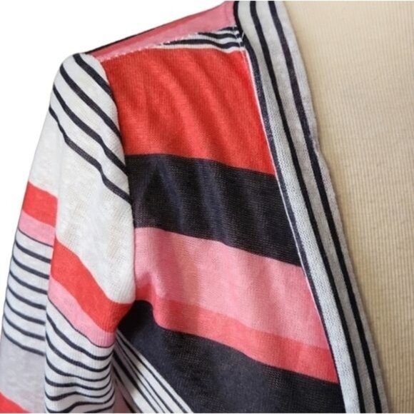 Arden Furtado Small Colorful Open Front Cardigan Sweater - Picture 2 of 5